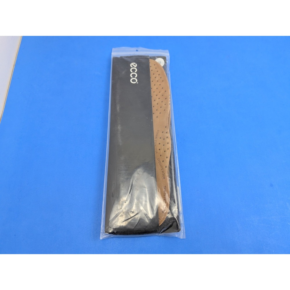 Ecco Leather Foam Lion Insoles Men Size 48 New 9056107 00121